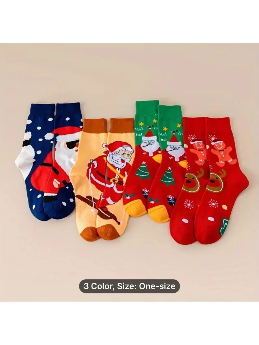 24 Days SOCKS Pocket CHRISTMAS Advert Calendar, Xmas Socks